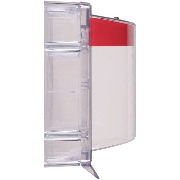 Safety Technology International Pull Station Guard, Polycarbonate, Surface Mount, Clear, 5 3/16 in Depth, 6 13/16 in Width, No Alarm - STI-1230