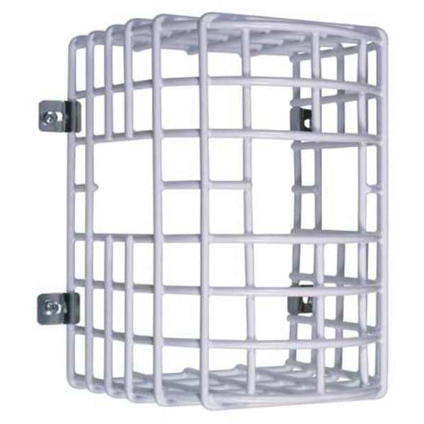 Safety Technology International Wire Guard, White Steel, 6 in x 6 in, For Use With Beam Smoke Detector DS240 & DS241 - STI 9623