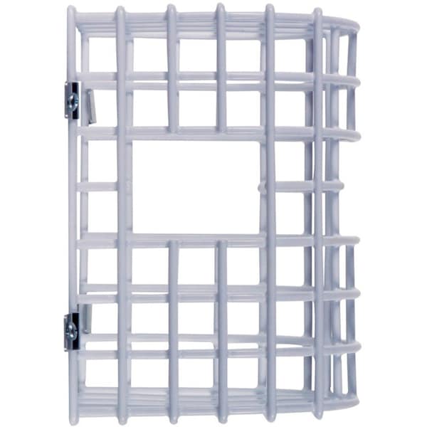 Safety Technology International Wire Guard, White Steel, 6 in x 6 in, For Use With Beam Smoke Detector DS240 & DS241 - STI 9623