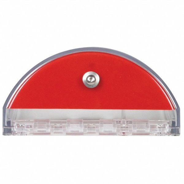 Safety Technology International Pull Station Guard, Polycarbonate, Flush Mount, 5 1/2 in Width, 2 5/8 in Depth, Red - STI-13010FR