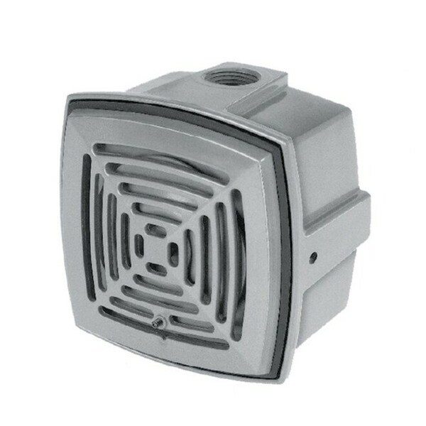 Edwards Signaling Weatherproof Vibrating Horn, 24VDC, Indoor/Outdoor, Surface Mount, .16 Amps, Continuous  Sound - 877-G1