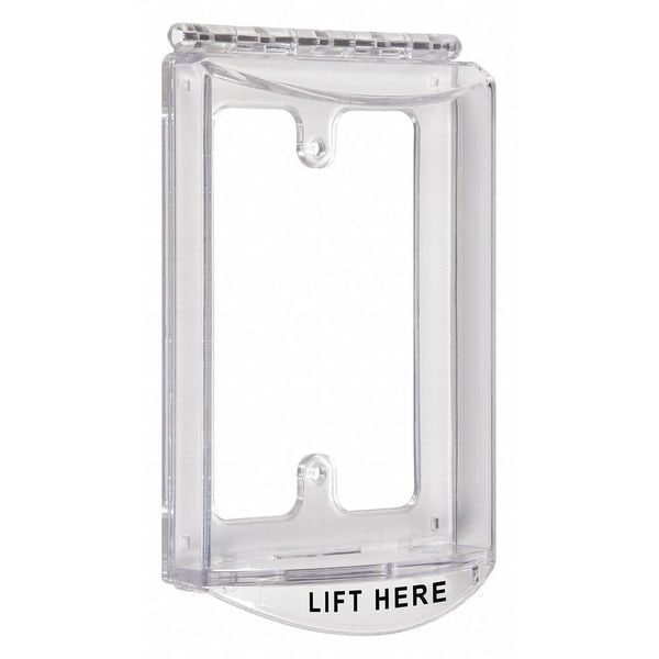Safety Technology International Clear Poly Surface Mount Protective Cover, 4-15/32 in. H - STI-6519
