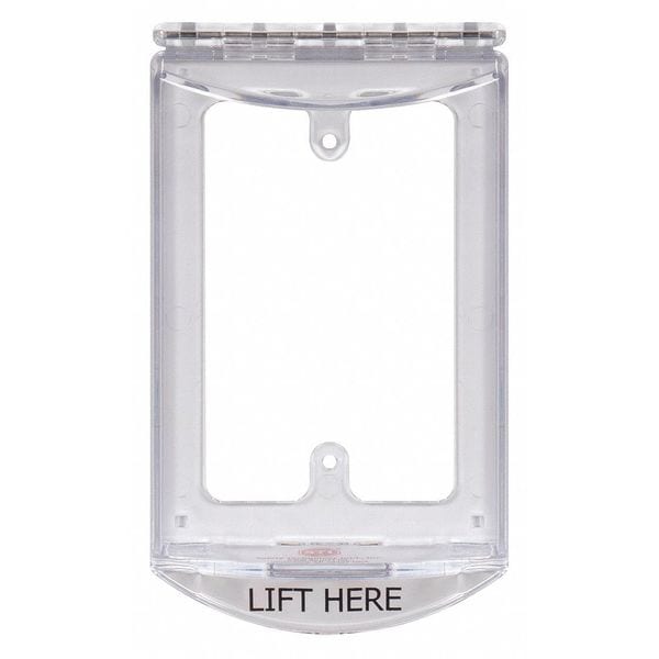 Safety Technology International Clear Poly Surface Mount Protective Cover, 4-15/32 in. H - STI-6519