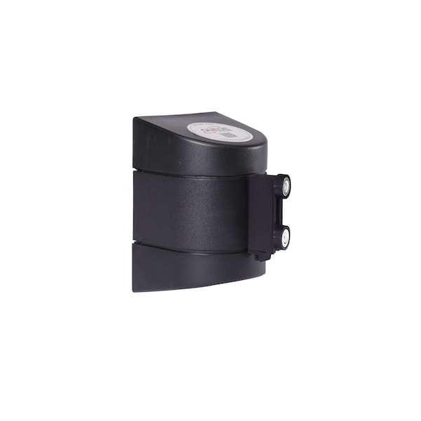Queue Solutions WallPro Magnetic 400, Black, 15' Fluorescent Yellow Belt - WPM400B-FYW150