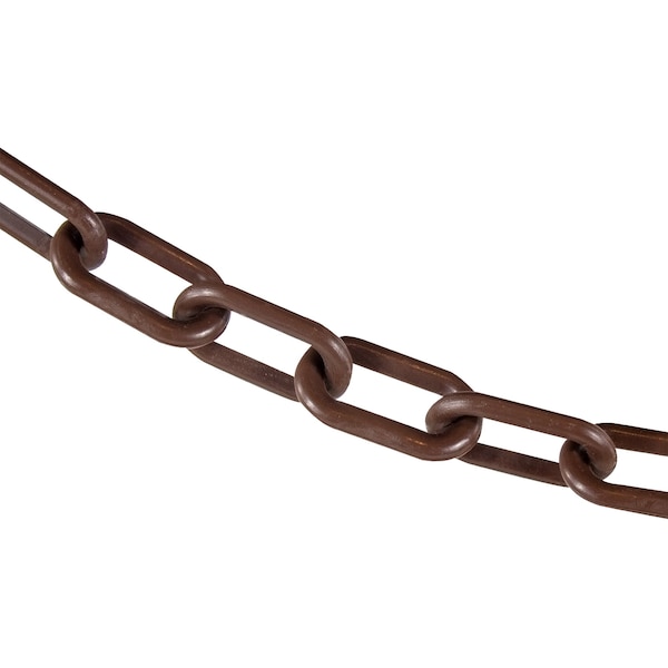 Mr. Chain 2" x 25' Brown Plastic Safety Chain - 50010-25