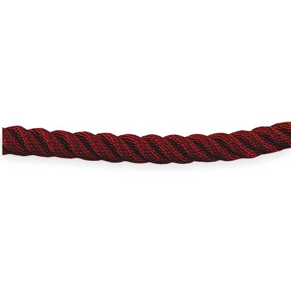 Lawrence Metal Barrier Rope, 1-1/2 In x 6 ft, Red - ROPE-TWST-21-06/0-X-XXXX-XX