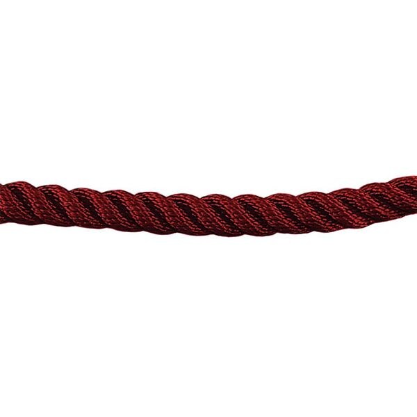 Lawrence Metal Barrier Rope, 1-1/2 In x 6 ft, Red - ROPE-TWST-21-06/0-X-XXXX-XX
