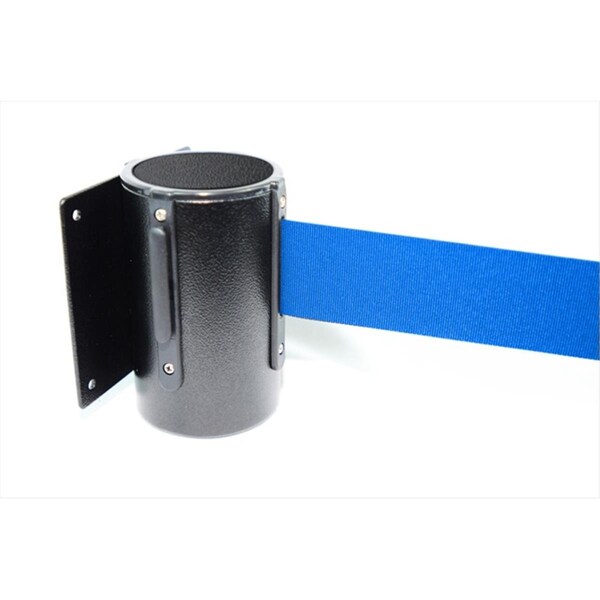 Captain Cold 8 ft. Dark Blue Belt Wall Mounted Belt Barriers - Black Finish - CA2677485