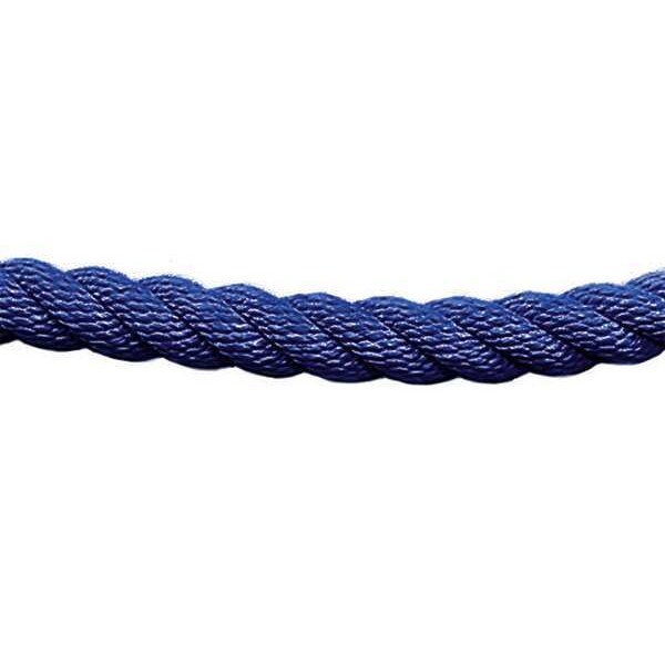 Lawrence Metal Barrier Rope, 1-1/2 In x 6 ft, Blue - ROPE-TWST-23-06/0-X-XXXX-XX