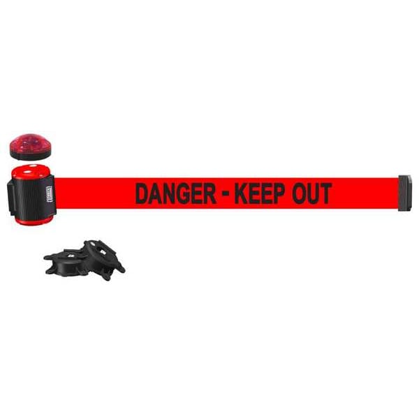 Banner Stakes Magnetic Wall Mount Barrier w/Light - MH1509L