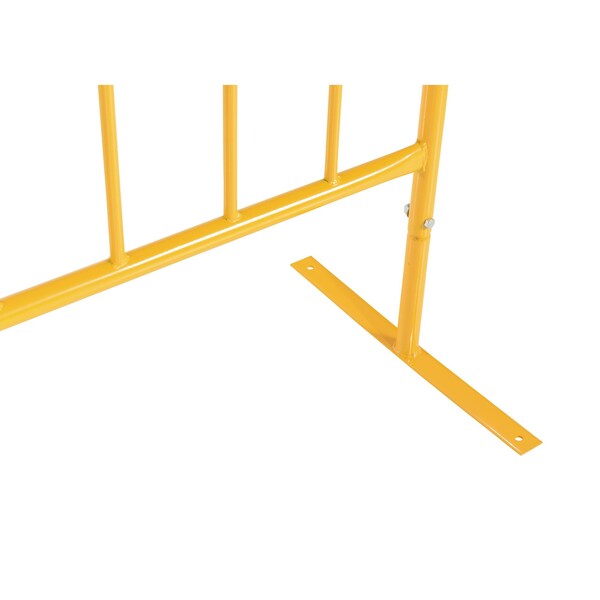 Vestil YELLOW BARRIER 48" W/FLAT FEET - PRAIL-48-Y-FF