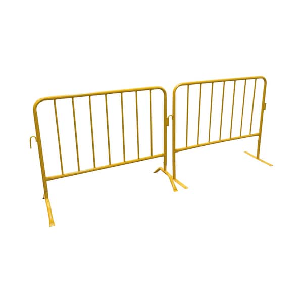 Vestil YELLOW BARRIER 48" W/FLAT FEET - PRAIL-48-Y-FF