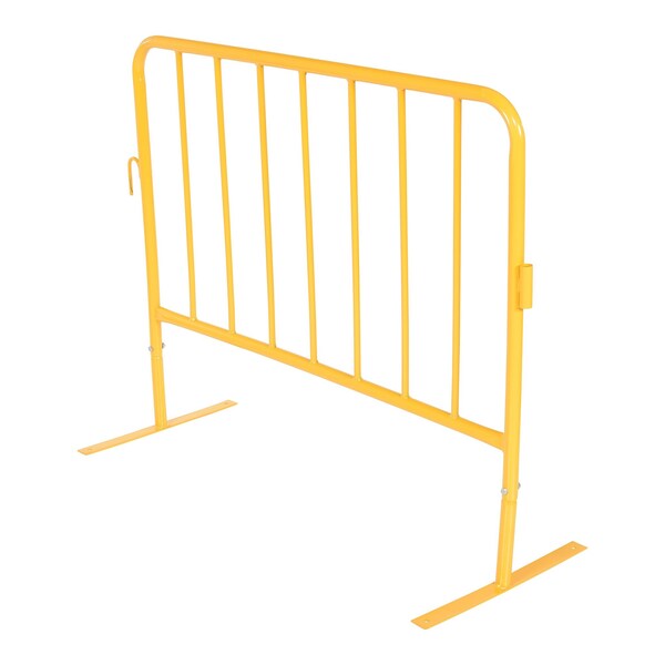 Vestil YELLOW BARRIER 48" W/FLAT FEET - PRAIL-48-Y-FF