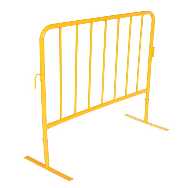 Vestil YELLOW BARRIER 48" W/FLAT FEET - PRAIL-48-Y-FF