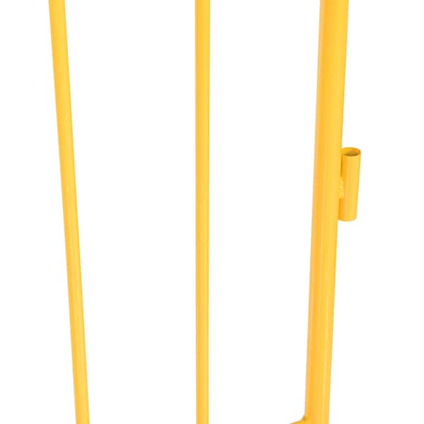 Vestil YELLOW BARRIER 48" W/FLAT FEET - PRAIL-48-Y-FF