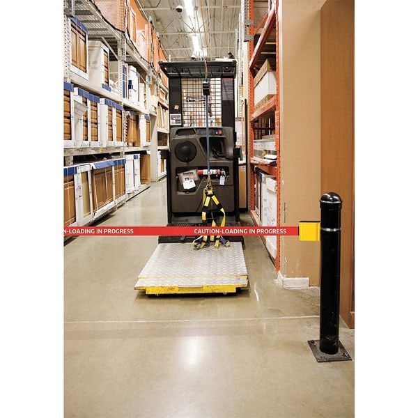Retracta-Belt Wall Barrier, 20ft -CAUTION DO NOT ENTER - WM412YW20-CAU-RE