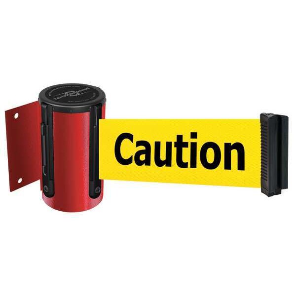 Tensabarrier Retractable Belt Barrier, 7 1/2 ft Length, Caution Do Not Enter, Red - 896-STD-21-STD-NO-YAX-C