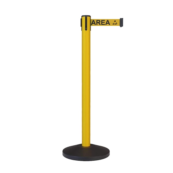 Montour Line Stanchion Belt Barrier Yellow Post 7.5ftYellow Area Belt - ES400C-YW-ESDPRYB-75