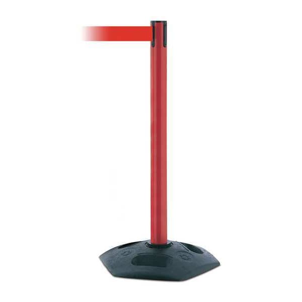 Tensabarrier Barrier Post with Belt, 7 1/2 ft Length, 38 in Post Height, No Legend - 886-21-STD-NO-R5X-C