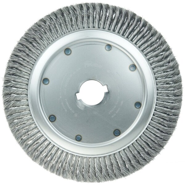 Weiler 14" High Density Standard Twist Knot Wire Wheel, .0118" Steel Fill, 2" - 8300