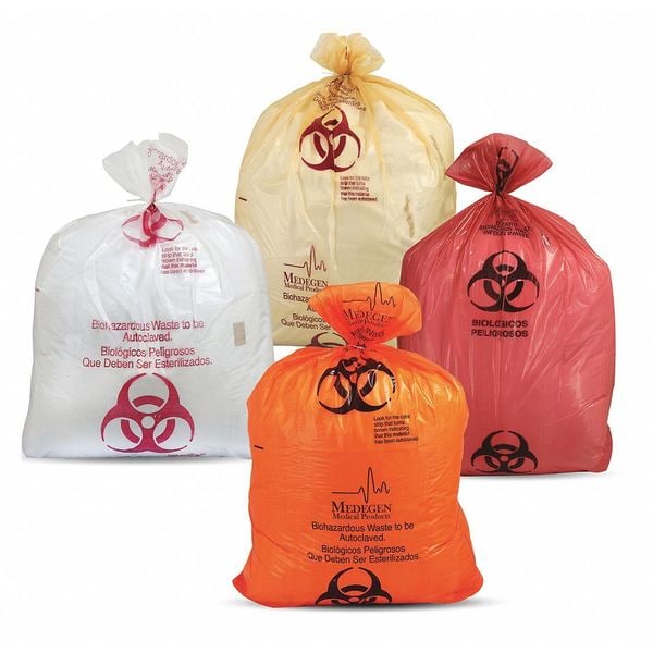 Medegen Medical Products Autoclave Bag, 36x35", 1.8mL, Clear, PK100 - 8-300