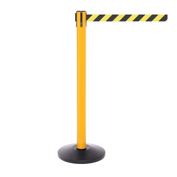 Queue Solutions SafetyPro 250, Yellow, 13' Yellow/Black CLEANING IN PROGRESS Belt - SPRO250Y-YBCIP130