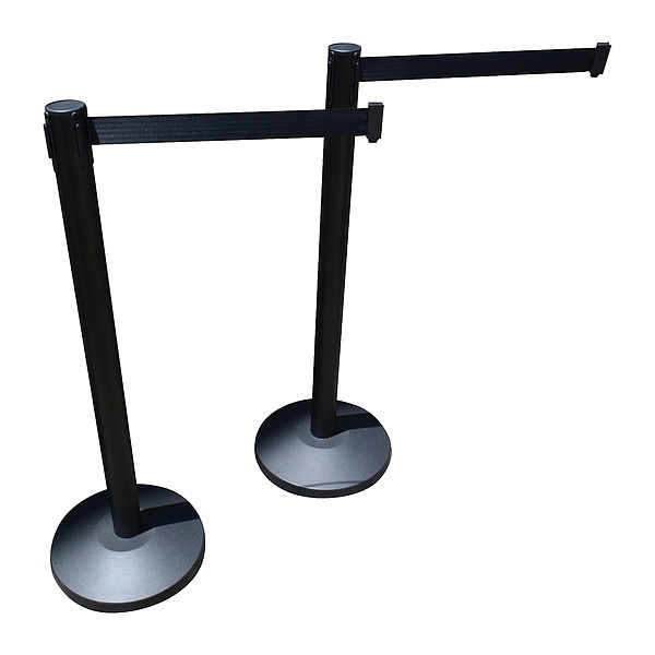 Zoro Select Belt Barrier System, 10 ft Length, Not Applicable Post Height, No Legend - 826YK6