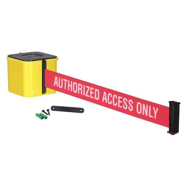 Retracta-Belt Retractable Belt Barrier, Yellow, 20 ft. - WM412YW20-AAO-RE