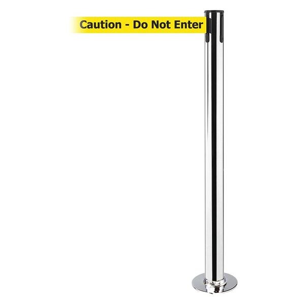 Tensabarrier Barrier Post with Belt, 7 1/2 ft Length, 36 1/2 in Post Height, Caution Do Not Enter - 889F-1P-1P-STD-NO-YAX-C