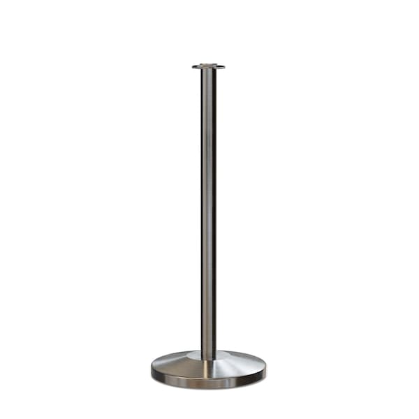 Montour Line Stanchion Post and Rope Sat.Steel Post Flat Top - EP400-FL-SS