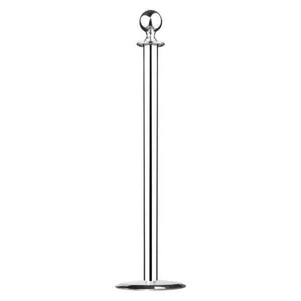 Lawrence Metal Sphere Top Post, Polished Chrome, Univ - 312U-1P