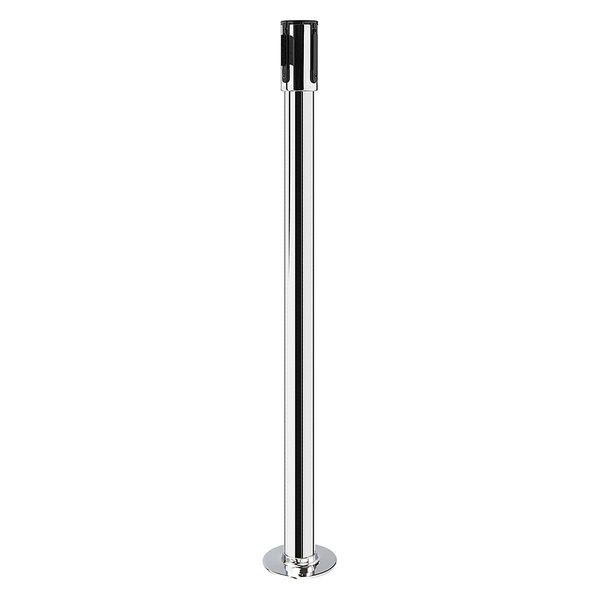 Tensabarrier Receiver Post, 40-1/2In H, Polished Chrome - 890R-1P-1P-1P-RCV