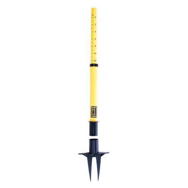 Banner Stakes Receiver Post, Orange, 15 ft. Length, 22 in to 42 in Adjustable Post Height - PL4119