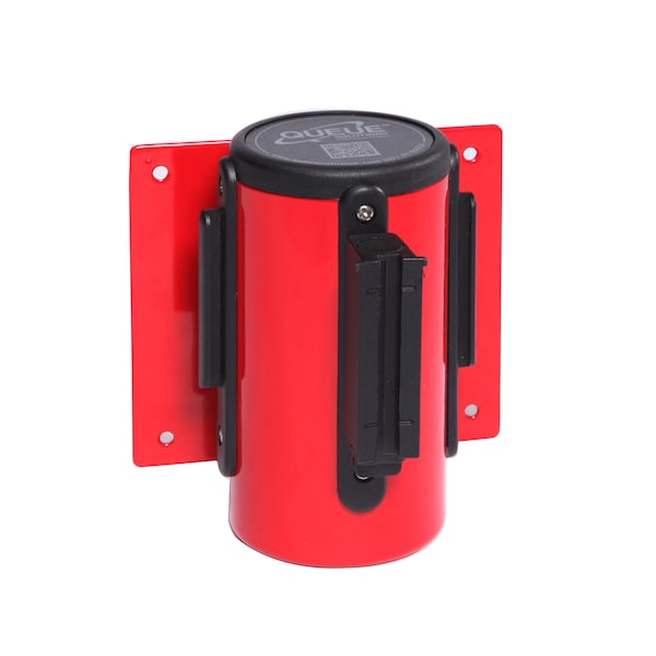 Queue Solutions WallMaster 400, Red, 15' Red/White THIS LINE IS CLOSED Belt - WM400R-RWLC150
