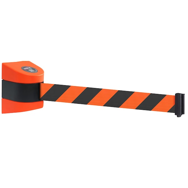 Queue Solutions WallPro 450, Orange, 20' Yellow/Black OUT OF SERVICE Belt - WP450O-YBO200