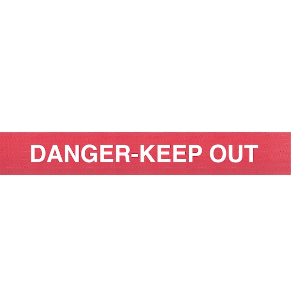 Queue Solutions WallPro 450, Red, 30' Red/White DANGER-KEEP OUT Belt - WP450R-RWD300