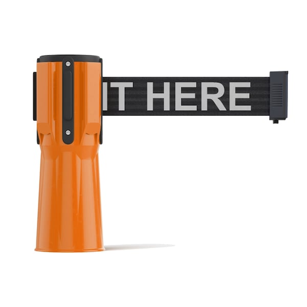 Montour Line Retractable Belt Barrier Cone Mount Orange Case 7.5ftWait..Belt - CP100-OR-PLEAWBW-75