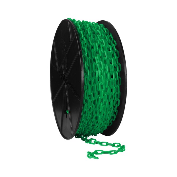 Mr. Chain 3/4" x 200' Green Plastic Safety - Reel - 00104