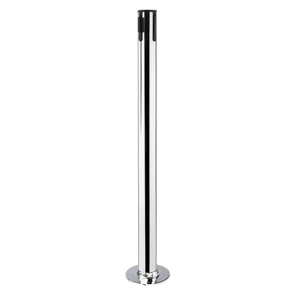 Tensabarrier Receiver Post, 36-1/2In H, Polished Chrome - 889R-1P-1P-RCV