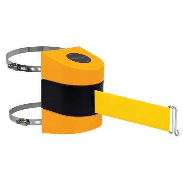 Tensabarrier Retractable Belt Barrier, Yellow, 15 ft Length, Yellow - 897-15-C-35-NO-Y5X-A