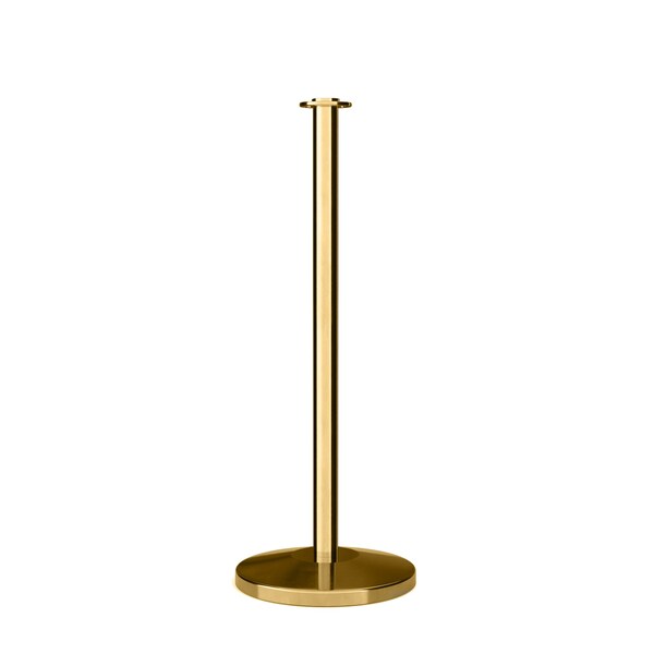 Montour Line Stanchion Post and Rope Pol.Brass Post Flat Top - EP400-FL-PB