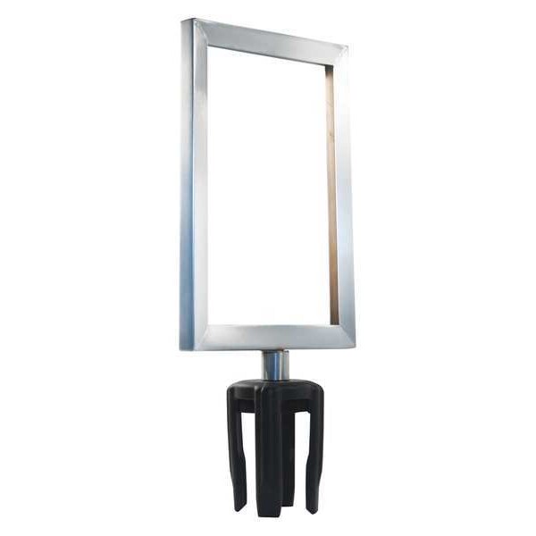 Visiontron Sign Frame, 11in.Hx7in.L, Satin Chrome - FR711HDSC-CSB