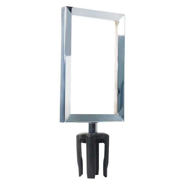 Visiontron Sign Frame, 11in.Hx7in.L, Polished Chrome - FR711HDPC-CSB