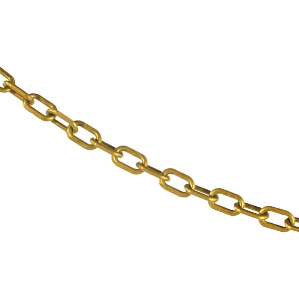 Mr. Chain 3/4" x 50' Gold Plastic Safety Chain - 00009-50