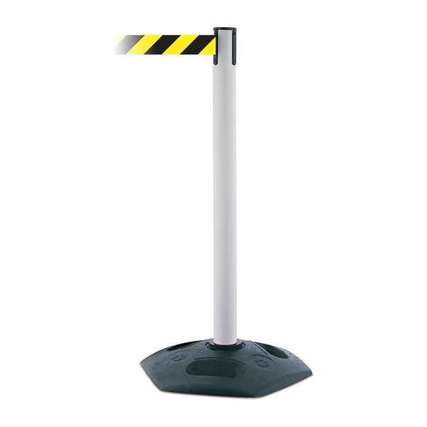 Tensabarrier Barrier Post with Belt, 7 1/2 ft Length, 38 in Post Height, No Legend - 886-32-STD-NO-D4X-C