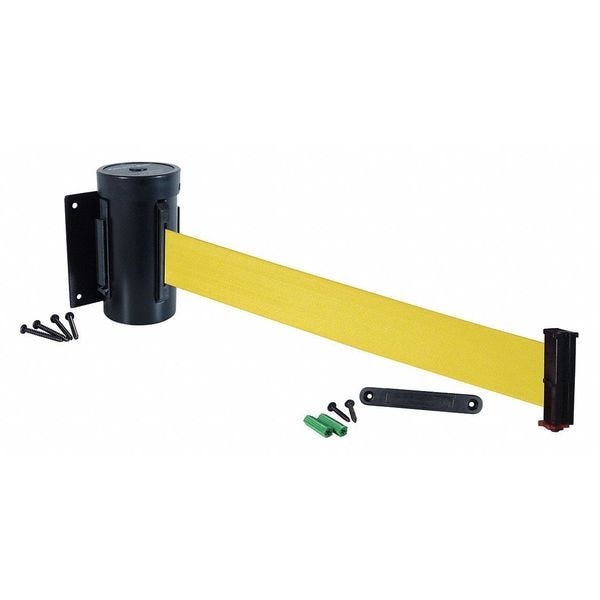 Retracta-Belt Wall Barrier, 10ft Yellow Belt - WM700SB-YW-RE