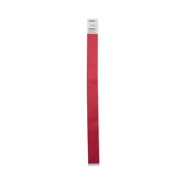 Advantus Crowd Management Wristbands, Sequential, 9 3/4 x 3/4, Red, PK500 - 75510