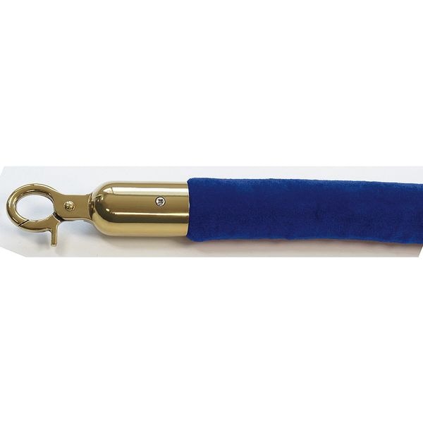 Queueway Barrier Rope, Velour, 6 ft L - QWAYROPE-23-6-2P