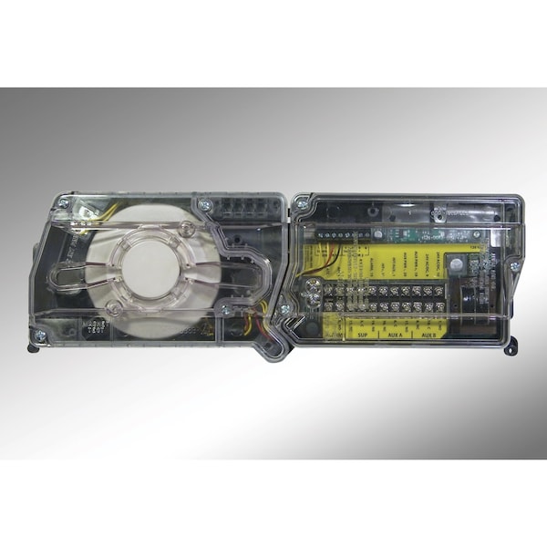 System Sensor Duct Smoke Detector, Photoelectric, Universal, Air Velocity (FPM) 100 to 4000, 2 1/2 in Depth - D4120