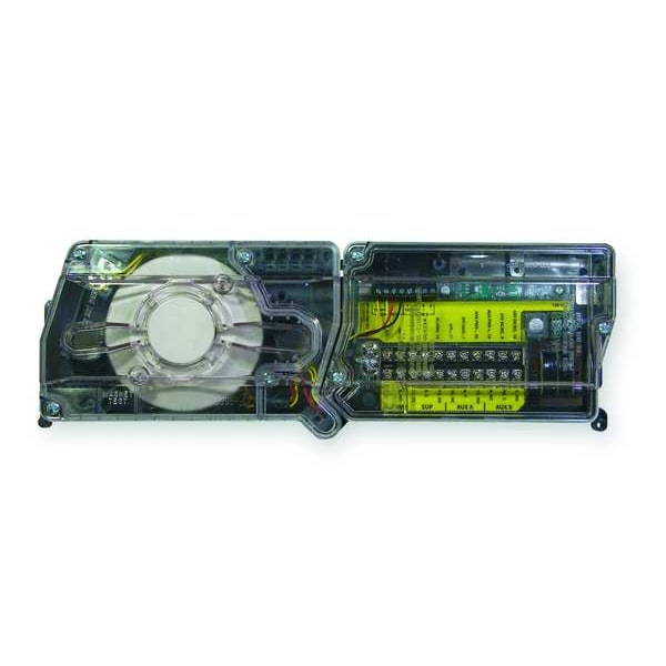 System Sensor Duct Smoke Detector, Photoelectric, Universal, Air Velocity (FPM) 100 to 4000, 2 1/2 in Depth - D4120
